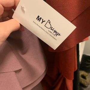 Pink maternity dress